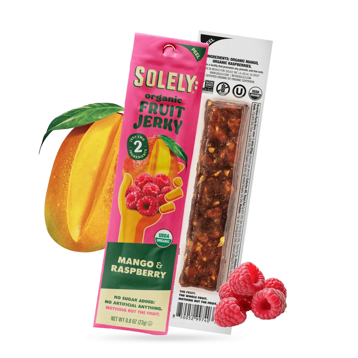 Organic Mango Raspberry Fruit Jerky