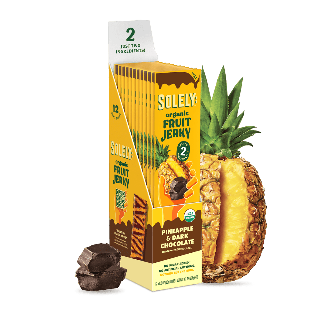 Organic Pineapple Chocolate Drizzled Fruit Jerky